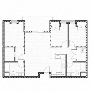 Alexander Station 3 Bedroom 2 FloorPlan